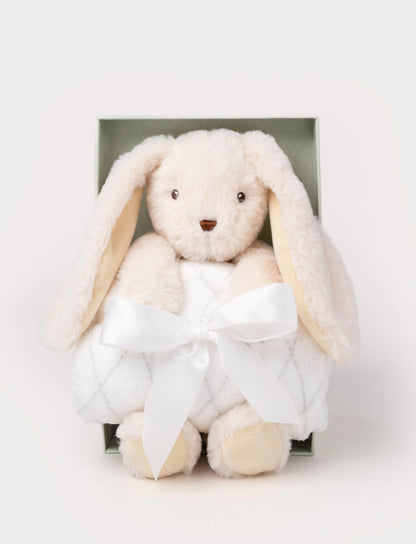Set Conejito de Peluche con Manta
